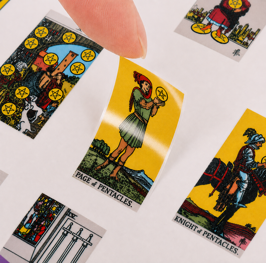 Pentacles Tarot Stickers – 240 Mini Rider-Waite Stickers